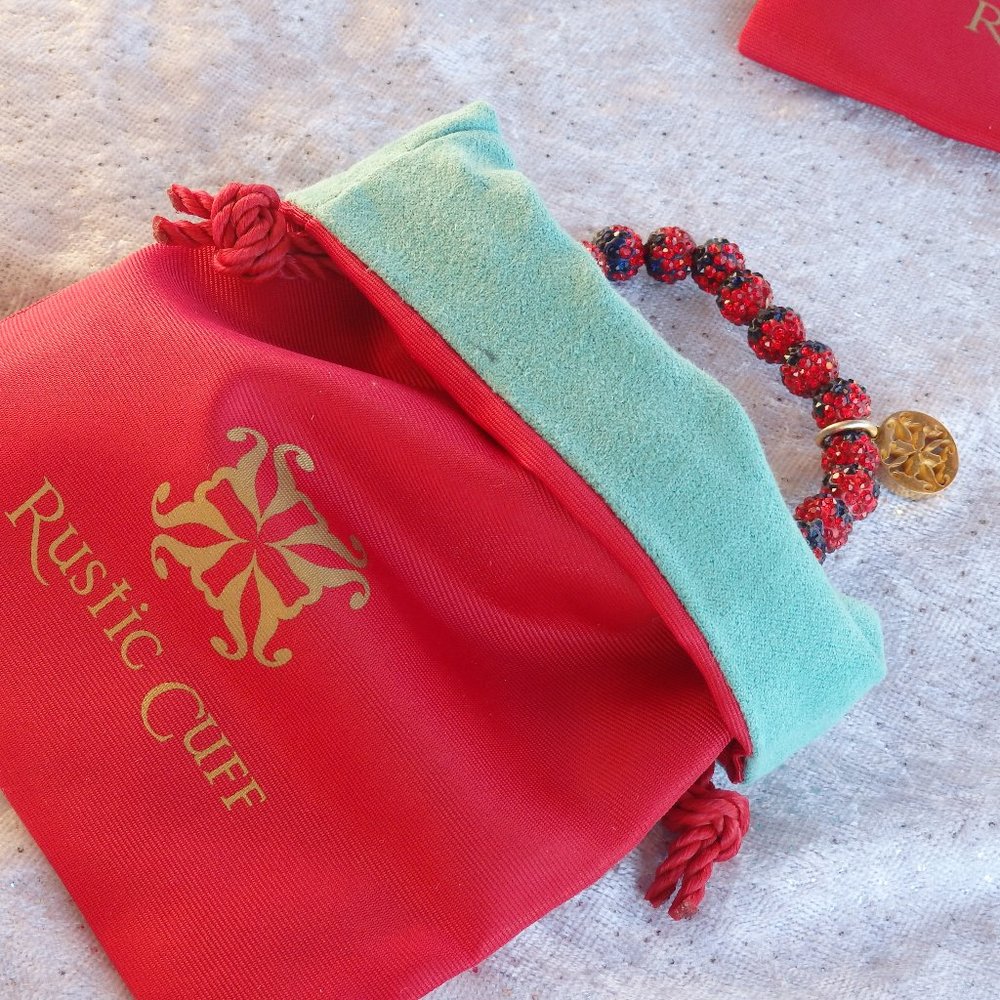 Rustic Cuff Red and Black